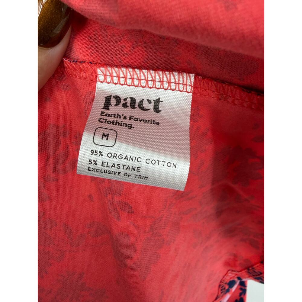Pact Cotton Fit & Flare Open Back Maxi Dress Sweet Floral Cayenne - Picture 12 of 12